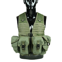 Thumbnail for Tactical Vest With Ammunition Pouch - Olive Green