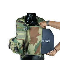 Thumbnail for Tactical Vest With Plate Carrier and Ammunition Pouch