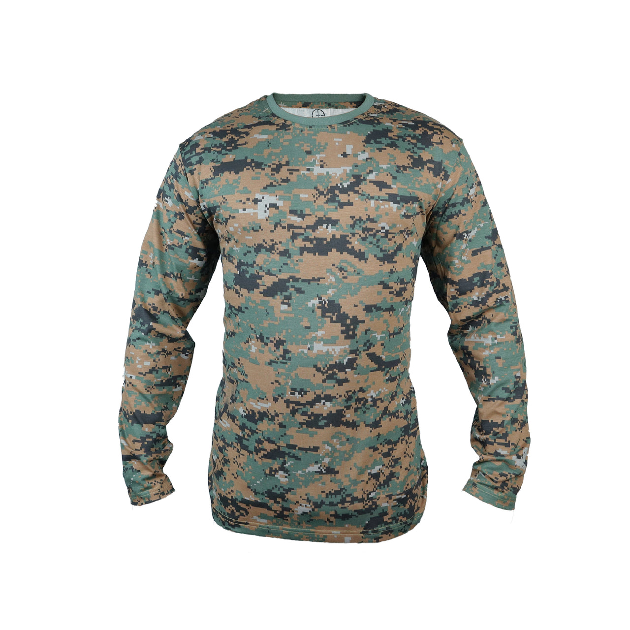 T-shirt-Woodland Digital Camouflage-Full Sleeve