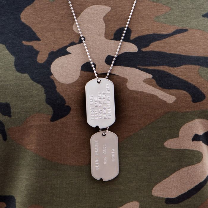 Set Of 2 Personalised Dog Tags - WW II