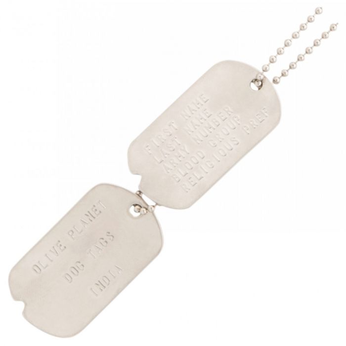 Set Of 2 Personalised Dog Tags - WW II