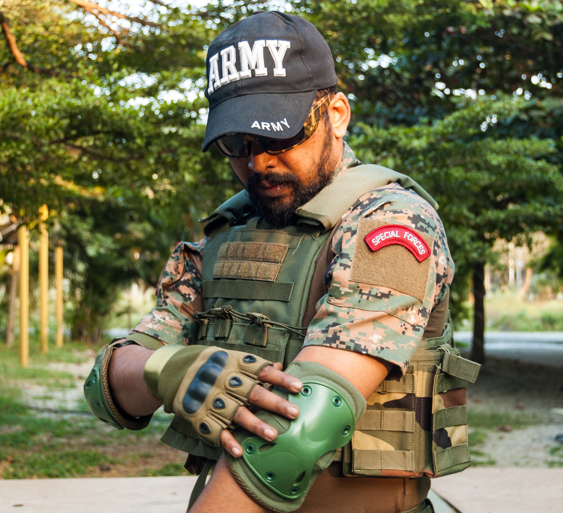 NVCLEAR x Yin da market ARMY CAP ニュークリア NVCLEAR NV