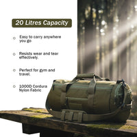 Thumbnail for Tactical Traveler Duffle Bag - 20 Liters