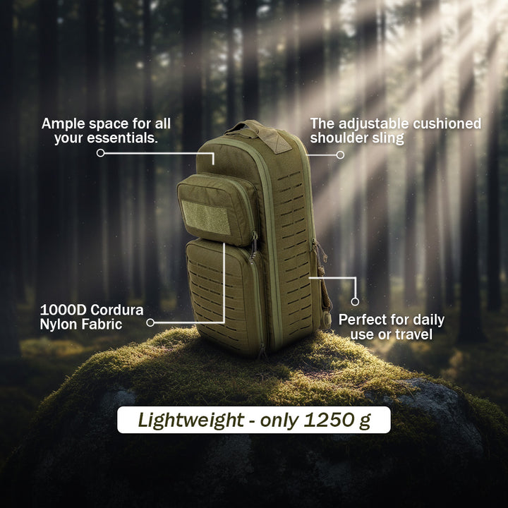 Tactical Lasercut Single Sling Pack