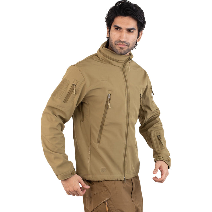 Tactical Softshell Police Jacket - Khaki