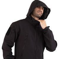 Thumbnail for Tactical Softshell Military Jacket - Black