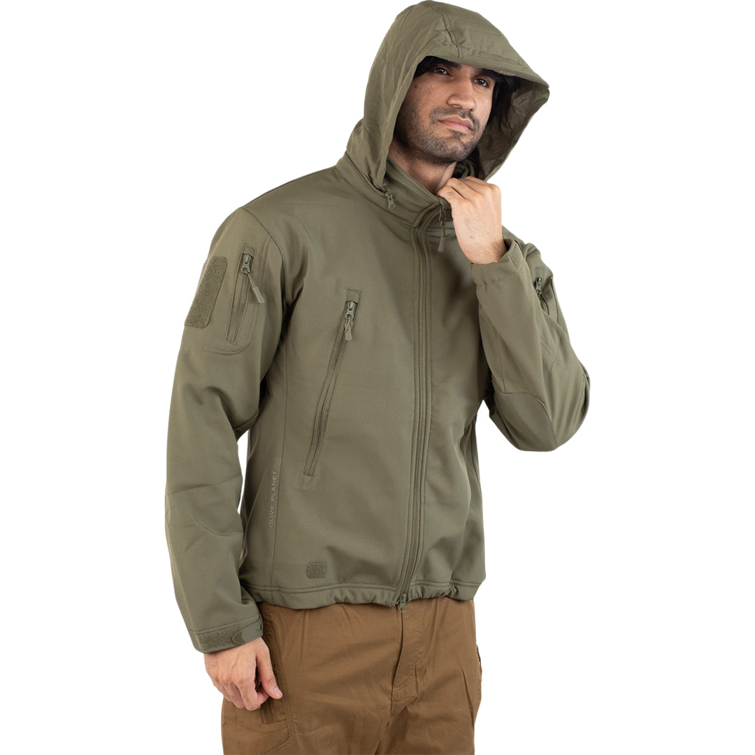 Tactical Softshell Military Jacket  - Olive Green