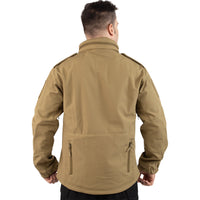 Thumbnail for Tactical Softshell Police Jacket with Shoulder Flaps - Khaki