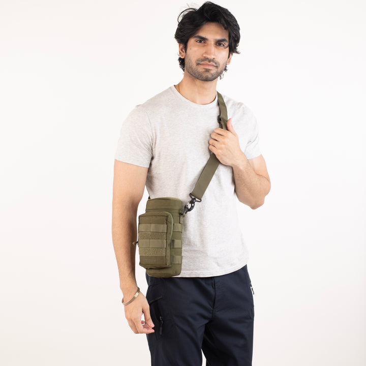 Tactical Water Bottle Pouch With Shoulder Strap