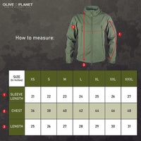 Thumbnail for Tactical Softshell Military Jacket with Shoulder Flaps - Olive Green