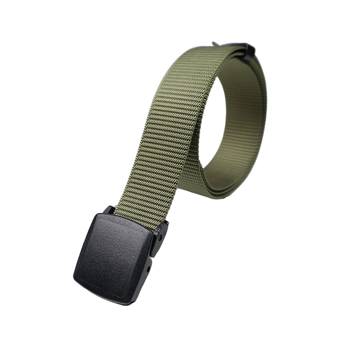 Nylon Belt Airport Friendly Casual Military Nylon Belt Olive Planet