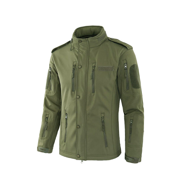 LEPOAR Men's Winter Jacket Military Jacket Fleece Lined Warm Cargo Jackets  Removable Hood Cotton Work Coat, Army Green-S at Amazon Men's Clothing store