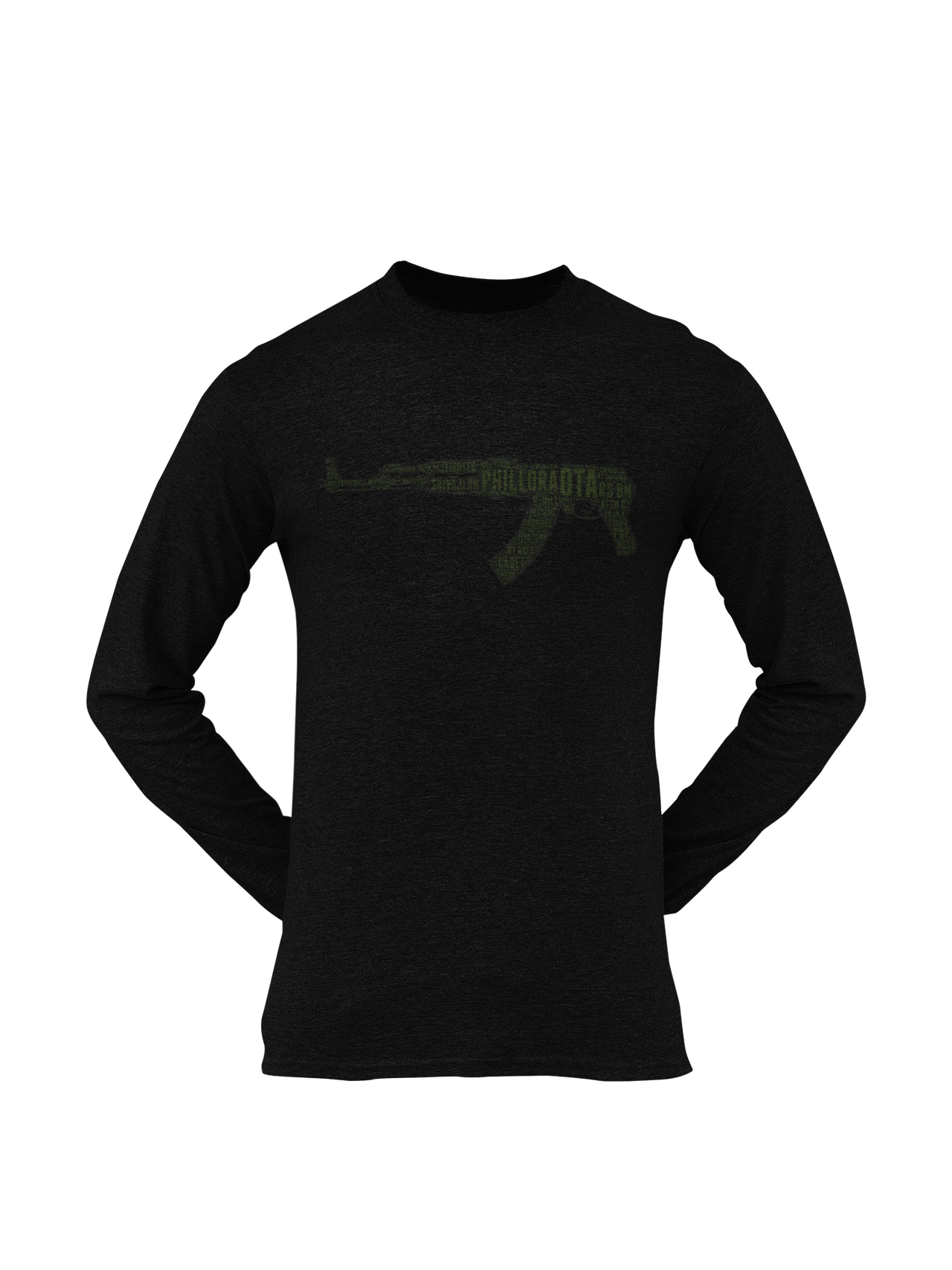 OTA T-shirt - Word Cloud Phillora - AK-47 Folding Stock (Men)