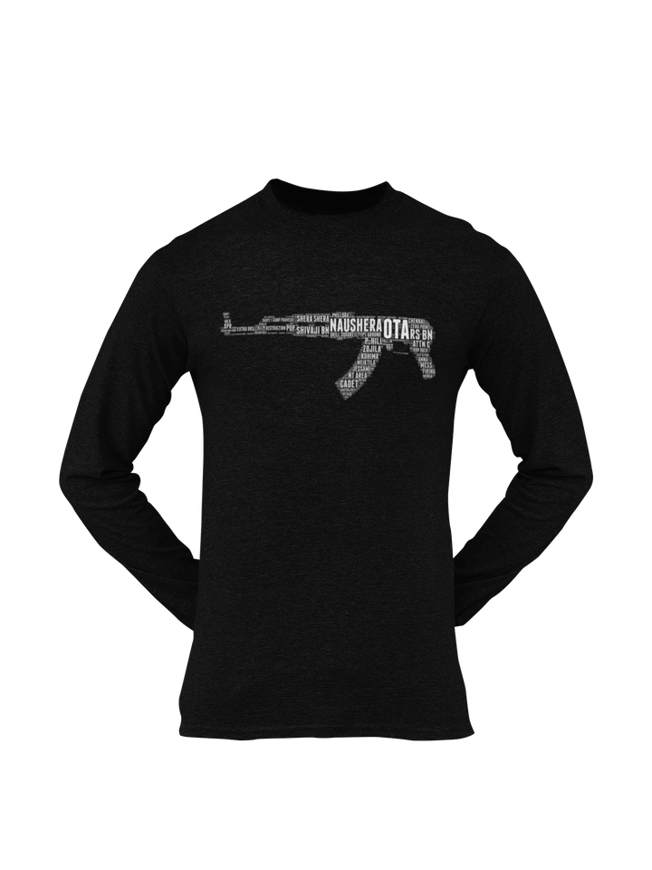 OTA T-shirt - Word Cloud Naushera - AK-47 Folding Stock (Men)