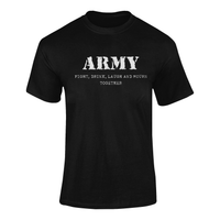 Thumbnail for Army T-shirt - Fight, Drink, Laugh and Mourn Together (Men)
