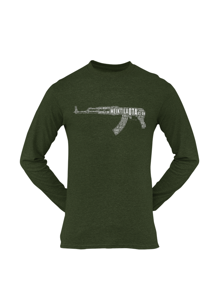 OTA T-shirt - Word Cloud Meiktila - AK-47 Folding Stock (Men)