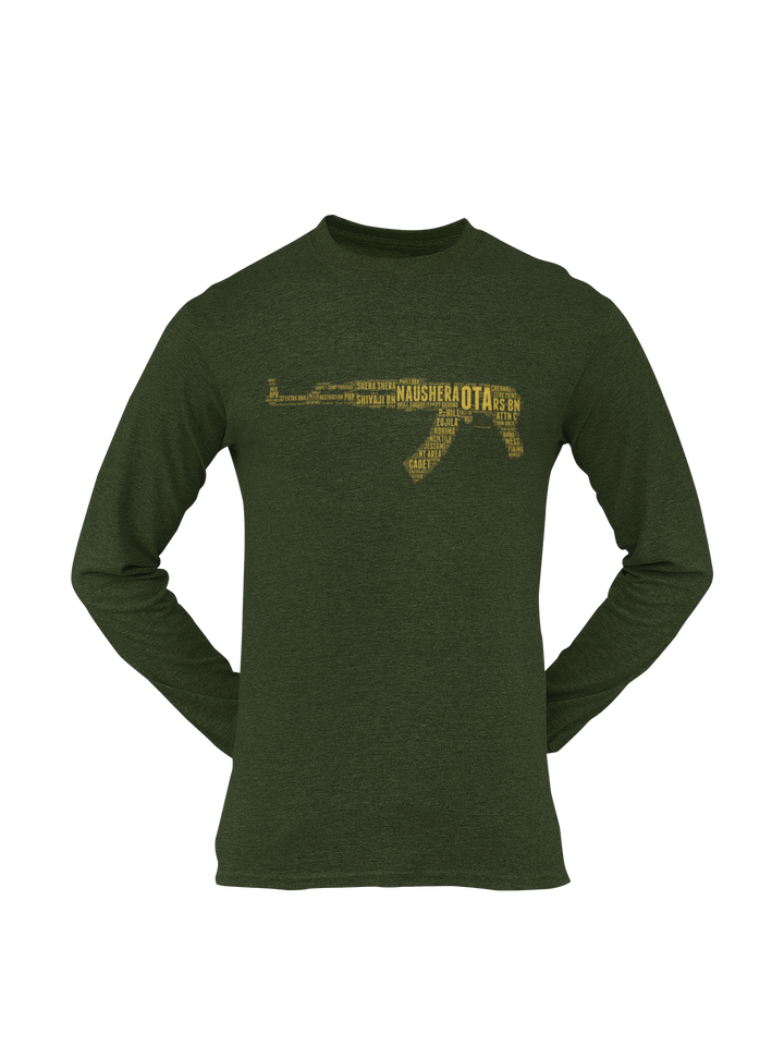 OTA T-shirt - Word Cloud Naushera - AK-47 Folding Stock (Men)