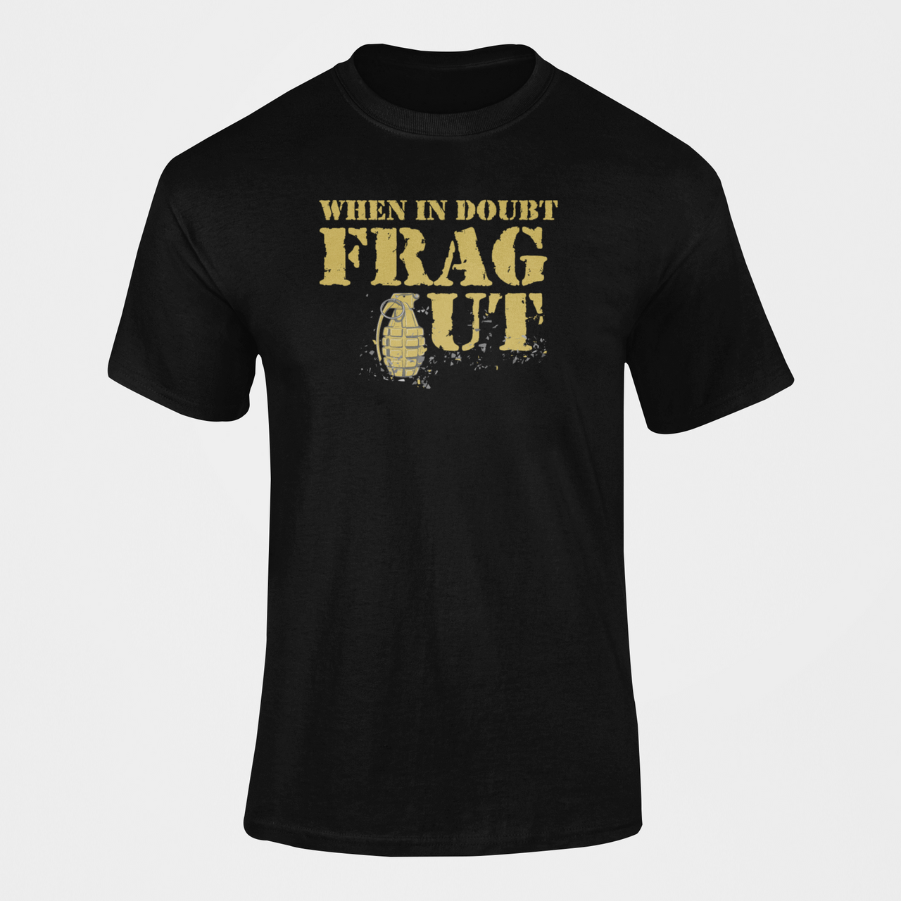 Army T-shirt - When in Doubt Frag Out (Men)