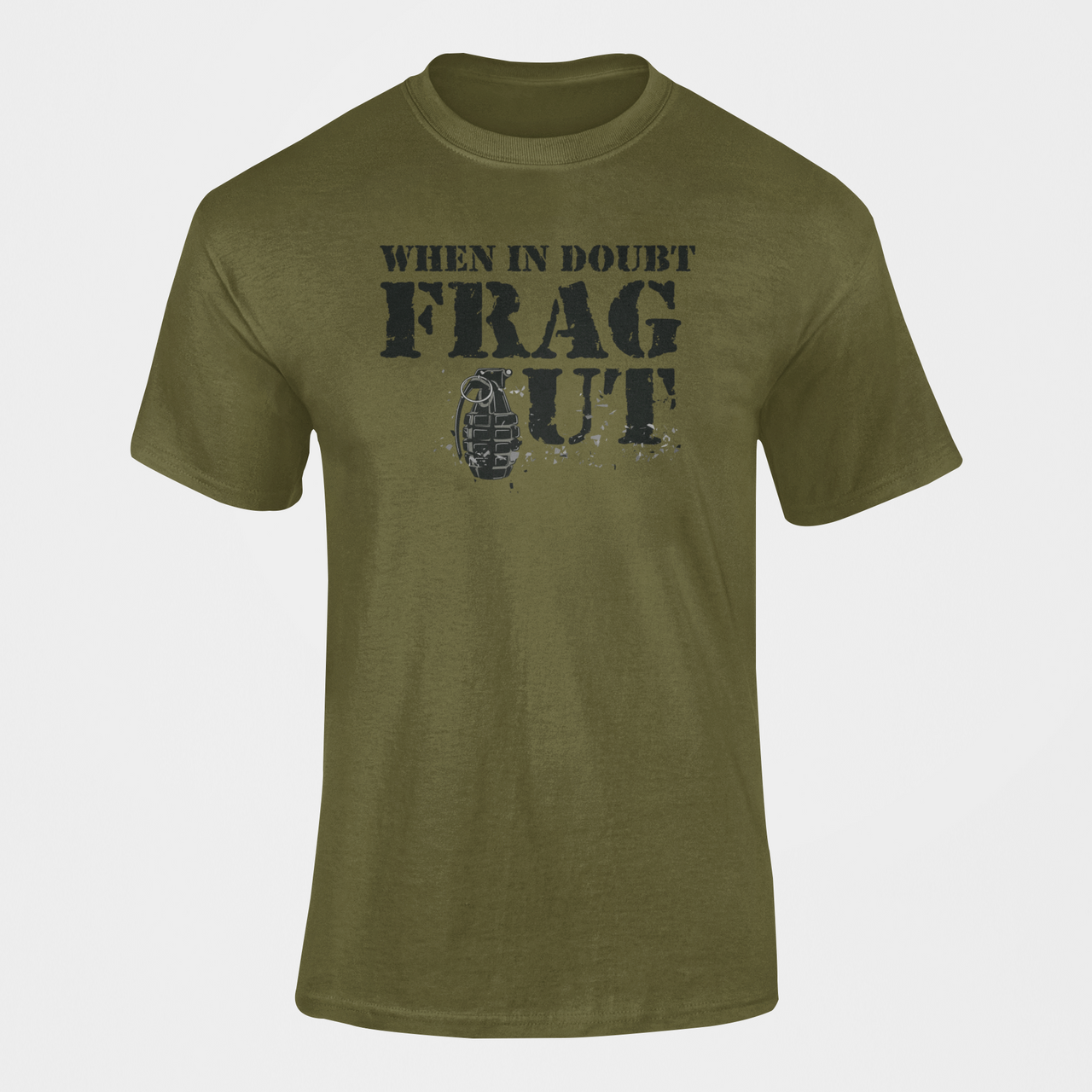 Army T-shirt - When in Doubt Frag Out (Men)