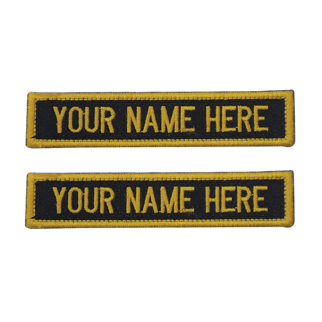 Embroidered Army Name Tab for Combat Dress (Dress No 7) - Set of 2