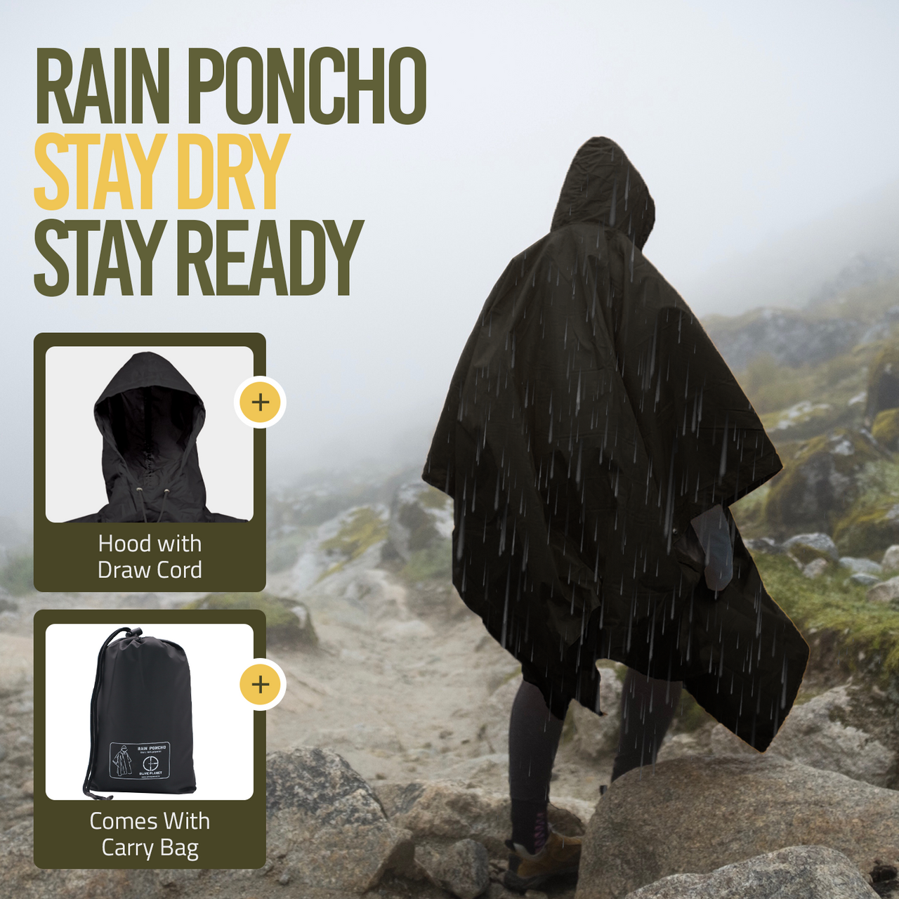 Military Rain Poncho