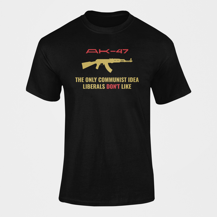Military T-shirt - AK-47, The Only Communist Idea… (Men)