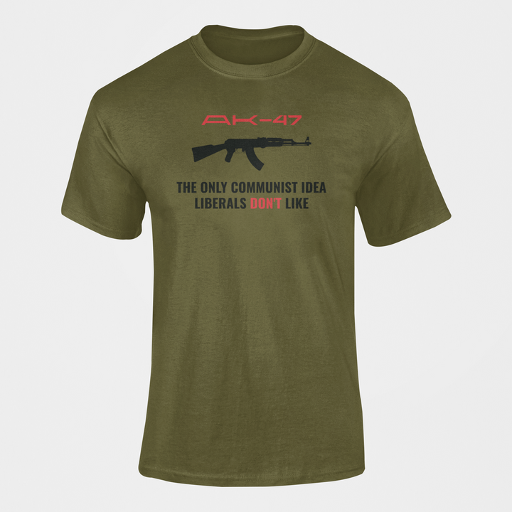 Military T-shirt - AK-47, The Only Communist Idea… (Men)