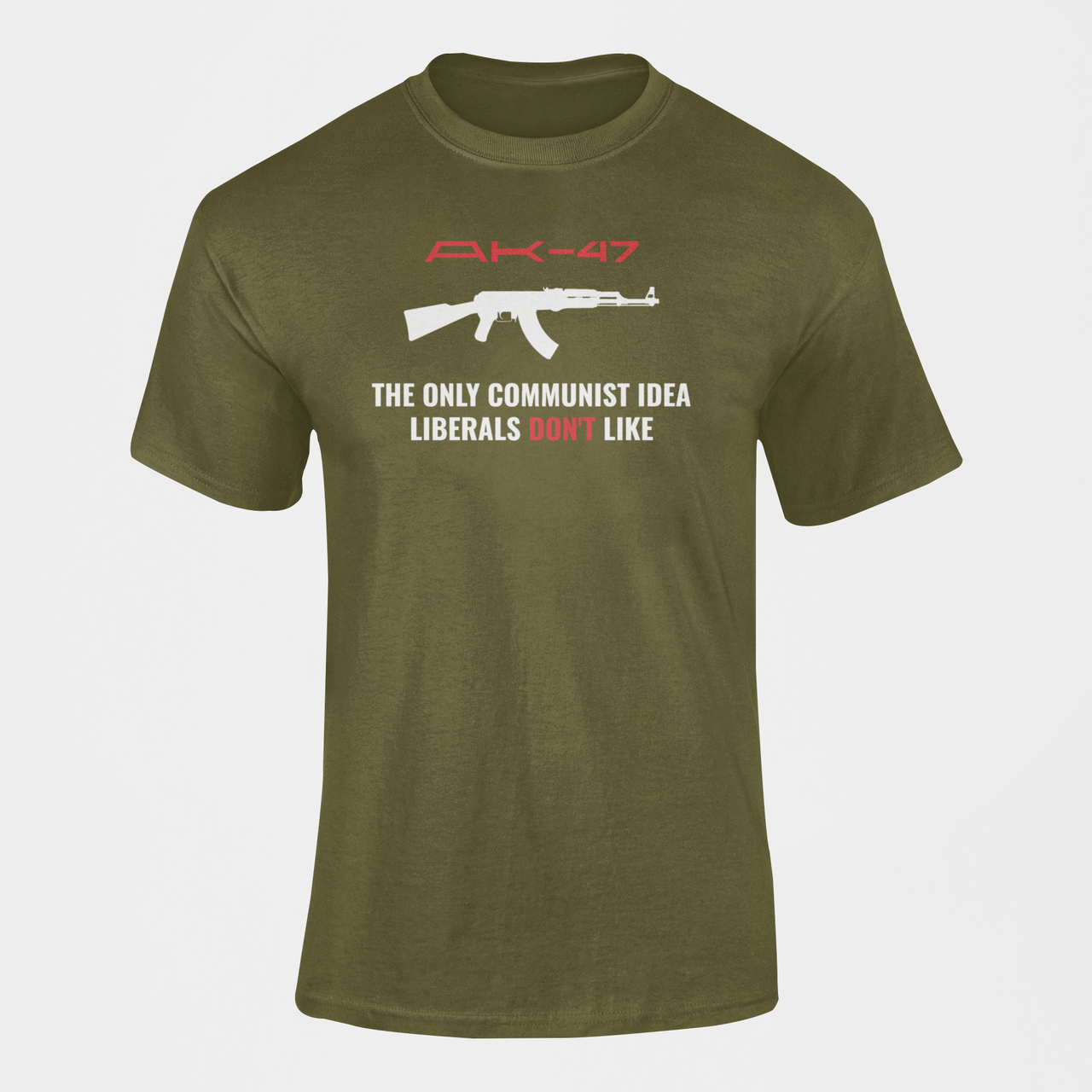 Military T-shirt - AK-47, The Only Communist Idea… (Men)