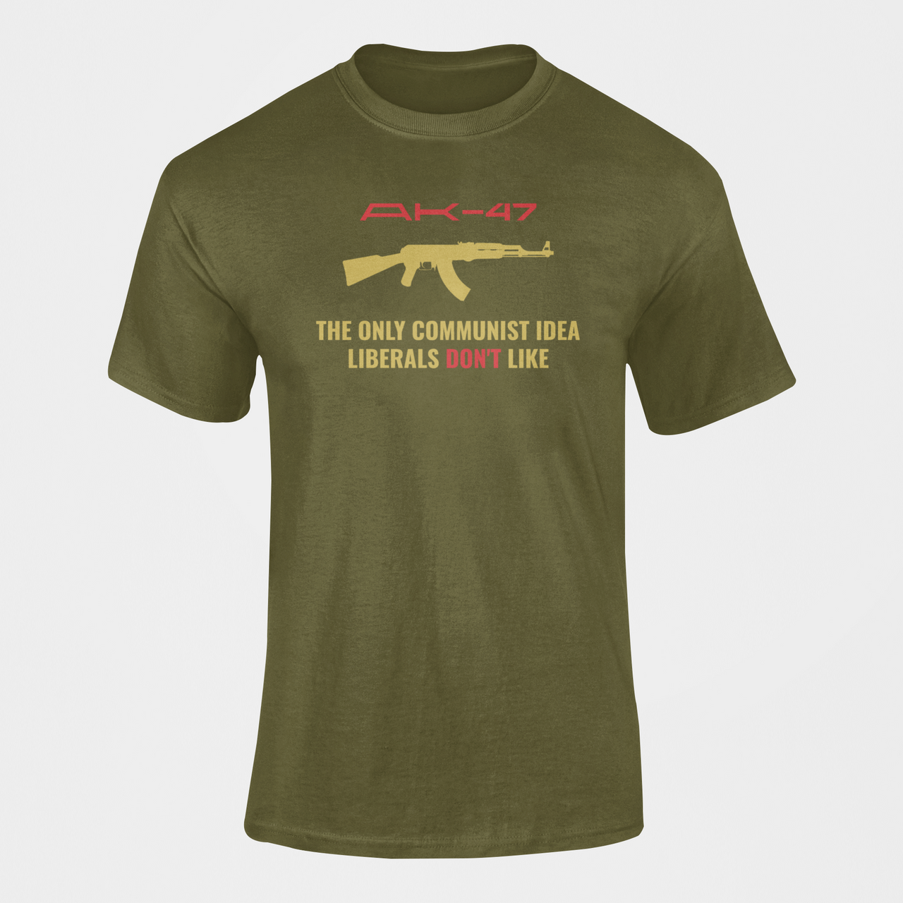 Military T-shirt - AK-47, The Only Communist Idea… (Men)