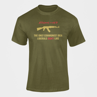 Thumbnail for Military T-shirt - AK-47, The Only Communist Idea… (Men)
