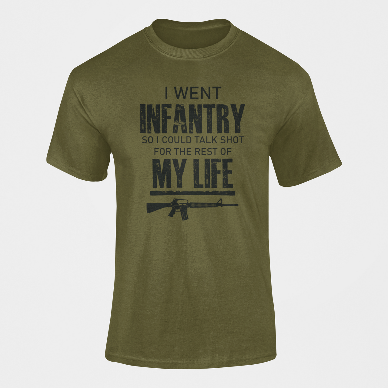Military T-shirt - I Went Infantry... (Men)