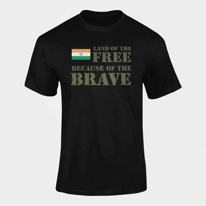 Military T-shirt - Land of the Free, Because of the Brave (Men)