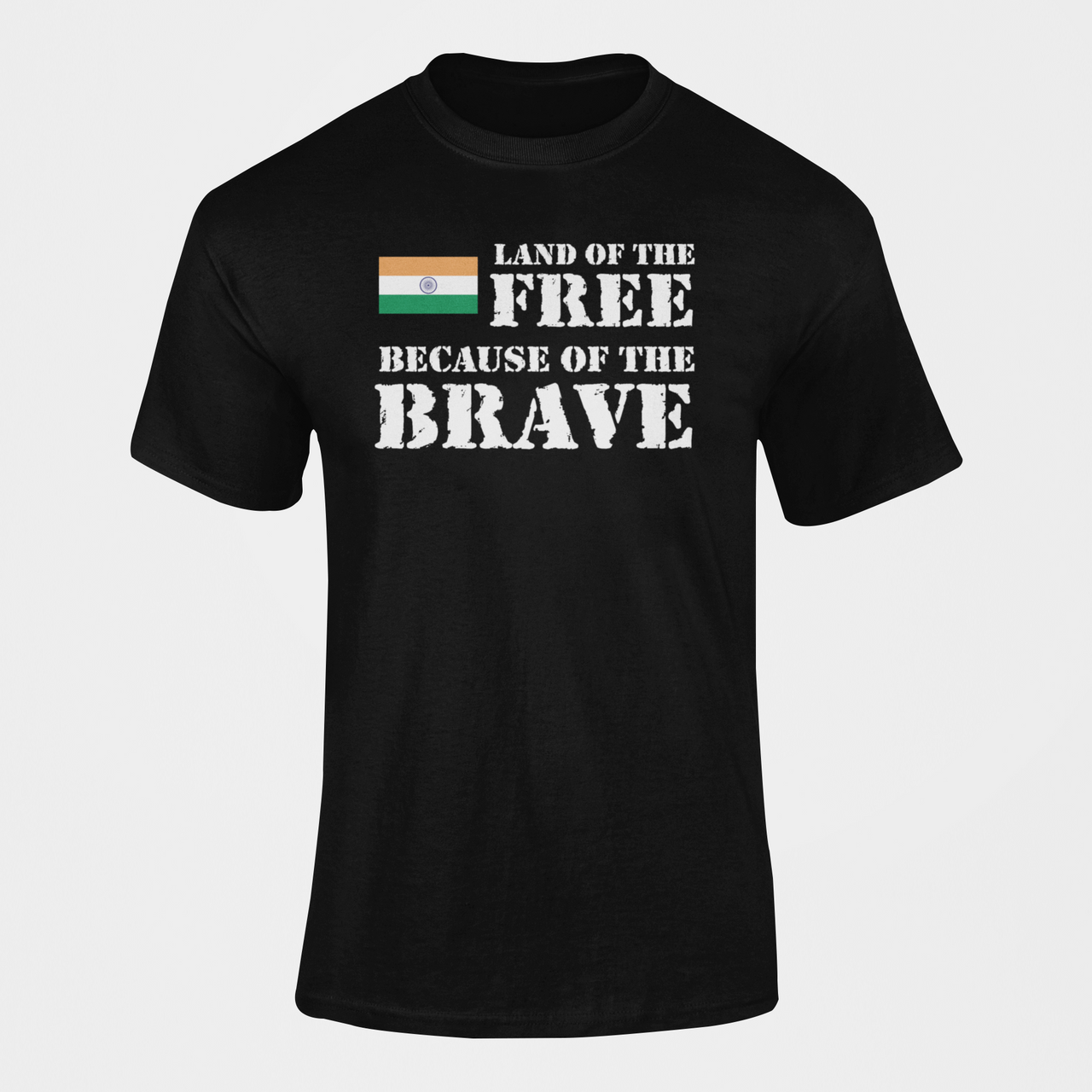 Military T-shirt - Land of the Free, Because of the Brave (Men)