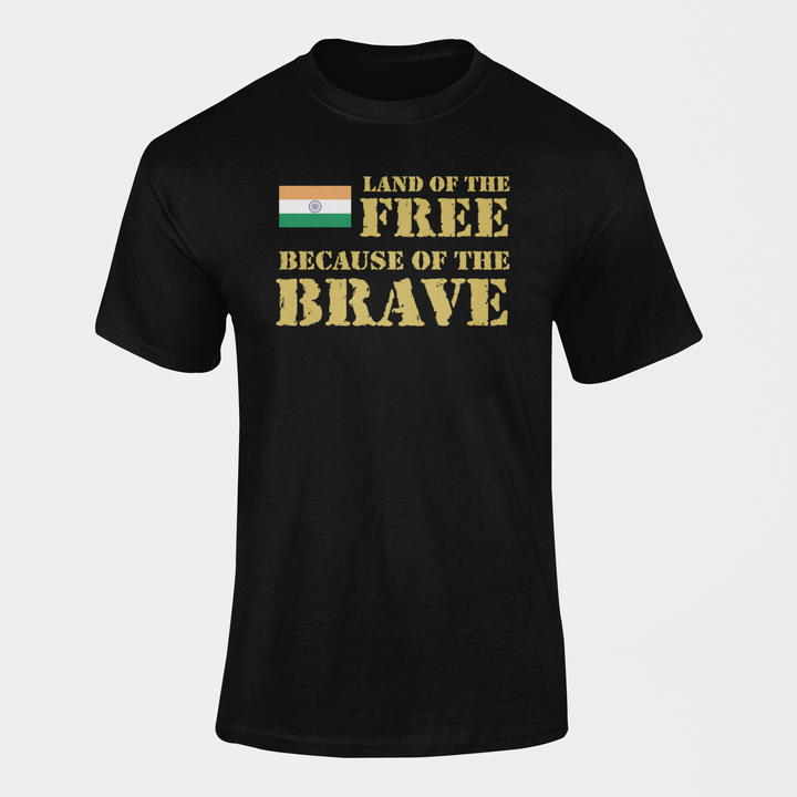 Military T-shirt - Land of the Free, Because of the Brave (Men)