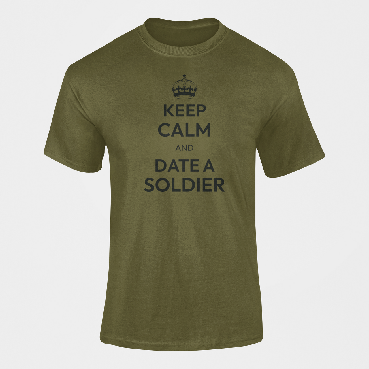 Military T-shirt - Keep Calm and Date a Soldier (Men)