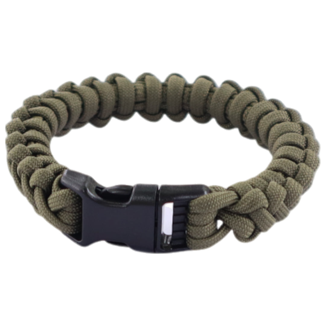 Paracord 550 Bracelet | Bootstrap Weave – Olive Planet