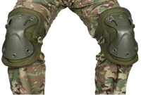 Thumbnail for Camouflage pants with protective knee pads on a white background