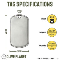 Thumbnail for Set of 2 Personalised Dog Tags - Matte