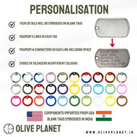 Thumbnail for Set of 2 Personalised Dog Tags - Matte