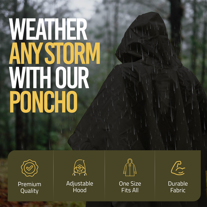 Military Rain Poncho