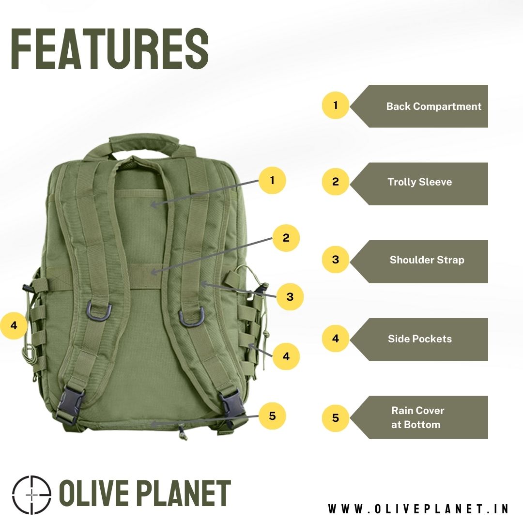 Military Laptop Backpack - 15 Inches