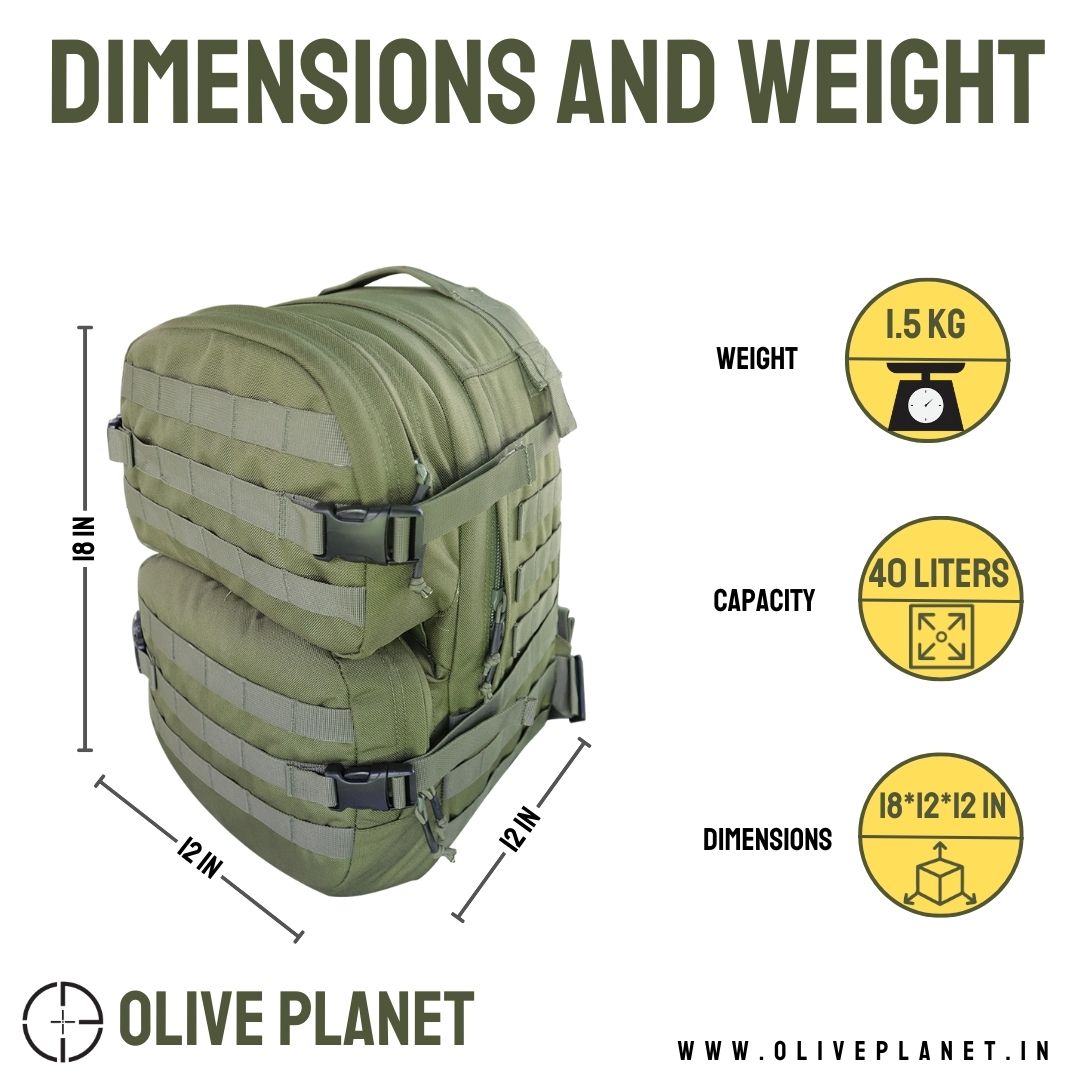 Backpack Back System Dimensions Tactical Backpack Sizes