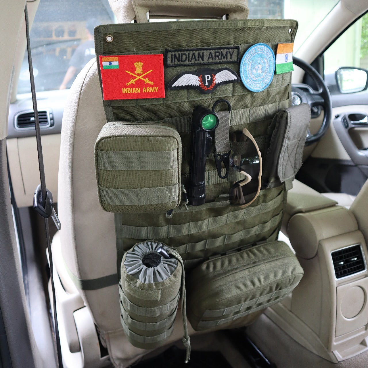 Tactical MOLLE Car Seat EDC Organiser - Type II