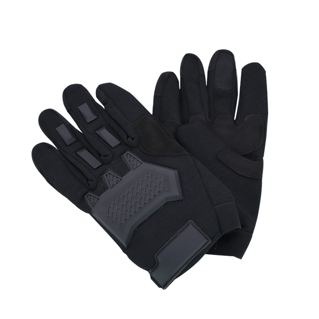 Tactical Full Finger Gloves - Black