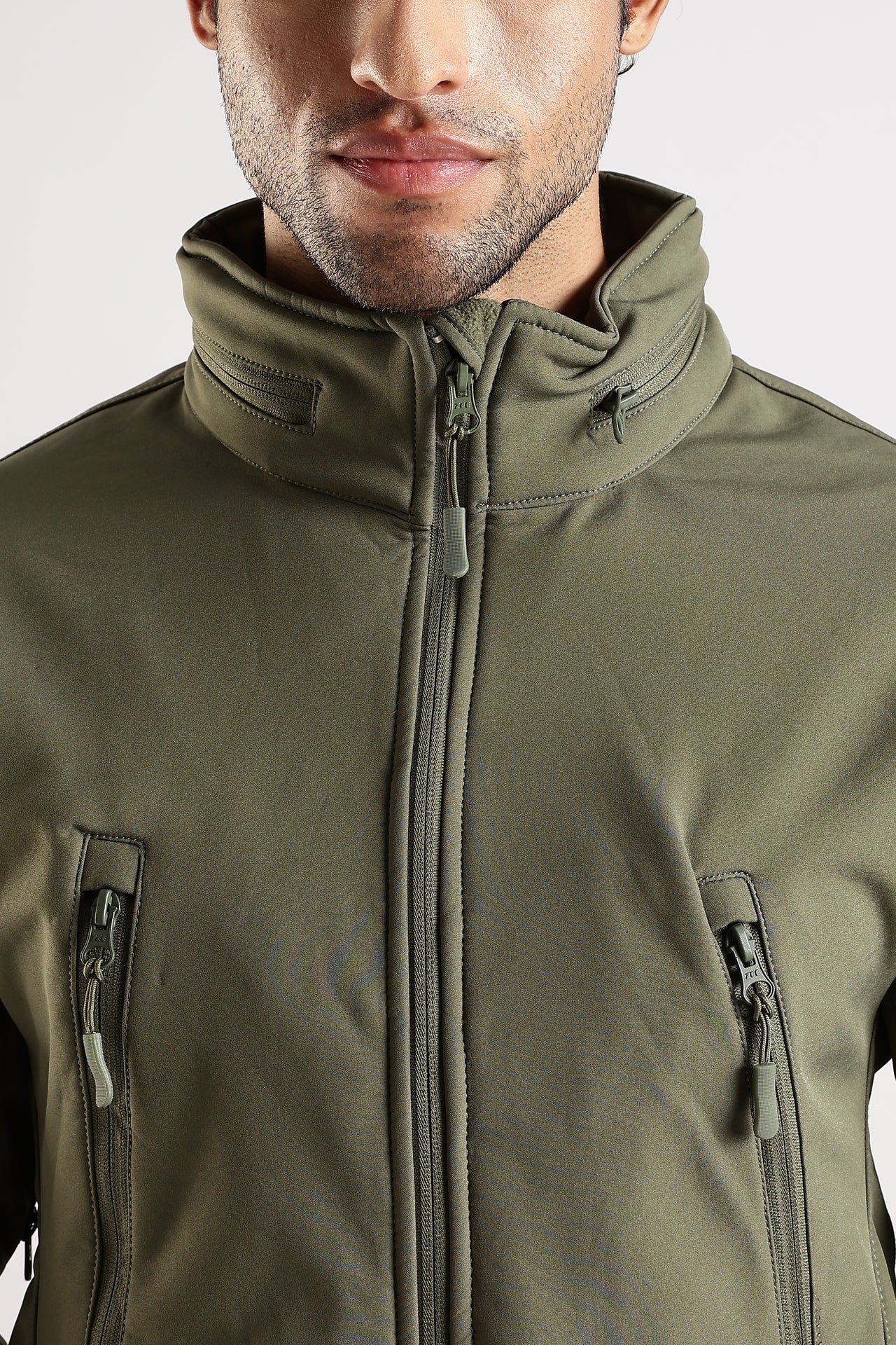 Tactical Softshell Military Jacket  - Olive Green