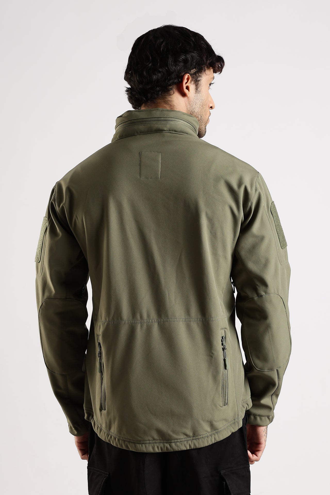 Tactical Softshell Military Jacket  - Olive Green