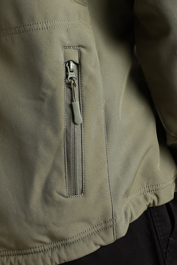 Tactical Softshell Military Jacket  - Olive Green