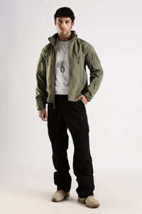 Thumbnail for Tactical Softshell Military Jacket  - Olive Green