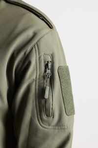 Thumbnail for Tactical Softshell Military Jacket with Shoulder Flaps - Olive Green
