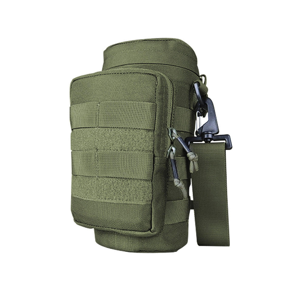 Tactical Water Bottle Pouch With Shoulder Strap – Olive Planet
